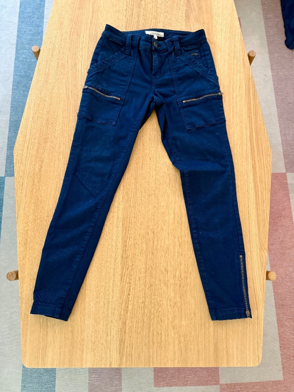 Joie Park Skinny Utility Cargo Pants Navy Blue |  Size 26 | GUC